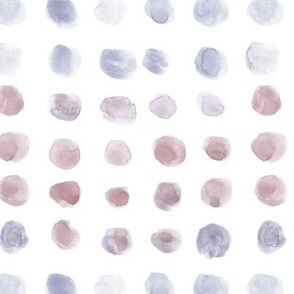 Toffee and puce watercolor spots - brush stroke painted stains for modern home decor nursery bedding a134-9