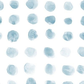 Denim blue watercolor spots - brush stroke painted stains for modern home decor nursery bedding a134-13