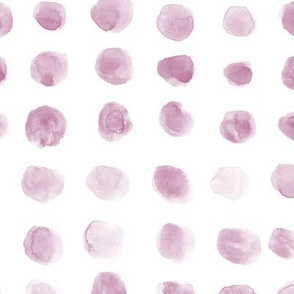 Mauve watercolor spots - brush stroke painted stains for modern home decor nursery bedding a134