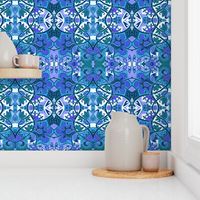 Deftly Delft Amoebaflower Tiles