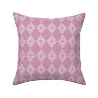 Nora fancy diamond Rustic textured modern farmhouse geometric mauve