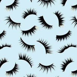 Lashes Fabric Wallpaper and Home Decor  Spoonflower
