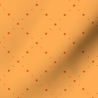 Orange Folk Dot print