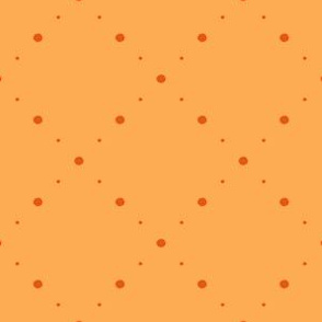 Orange Folk Dot print
