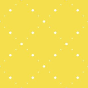 Yellow Folk Dot print