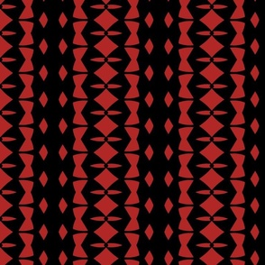 Red and black southwestern abstract