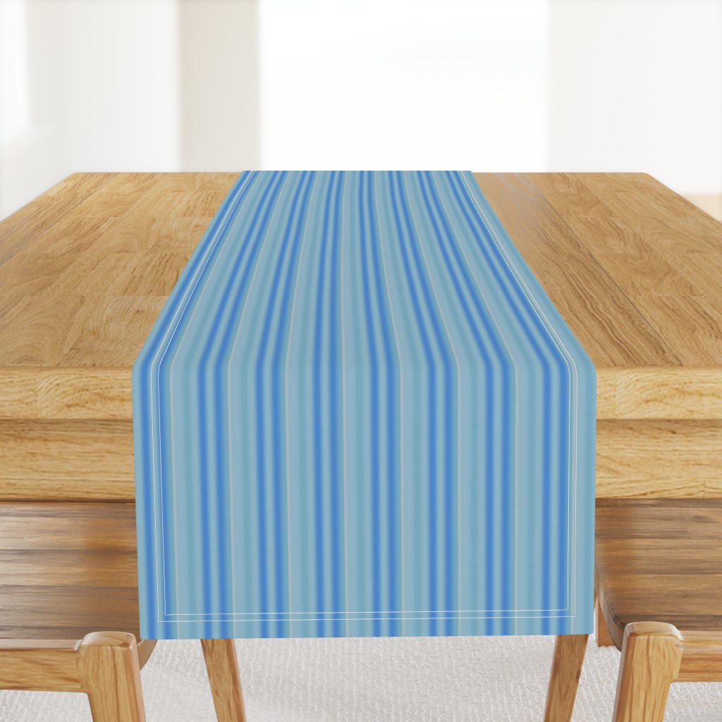 Blue and Aqua Soft Stripe © Gingezel™ 2012