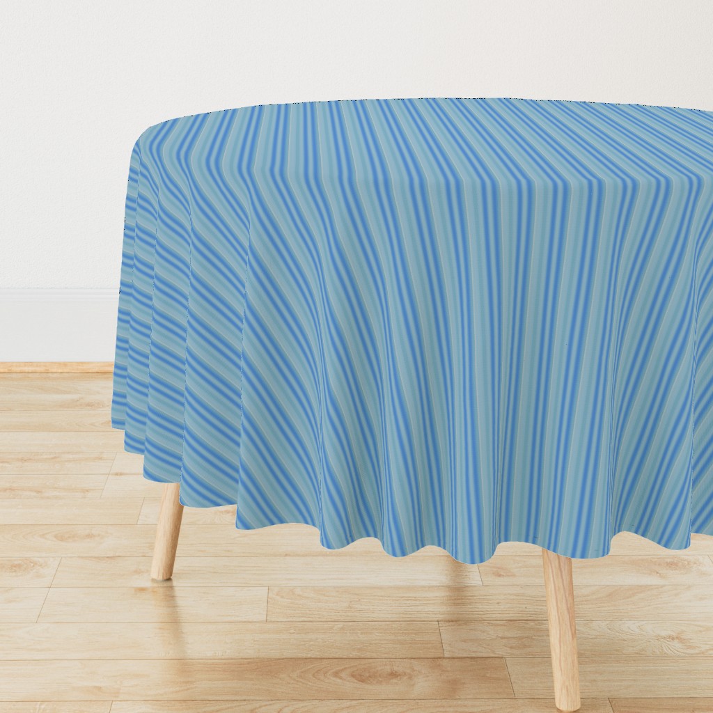 Blue and Aqua Soft Stripe © Gingezel™ 2012