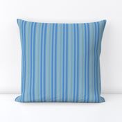 Blue and Aqua Soft Stripe © Gingezel™ 2012