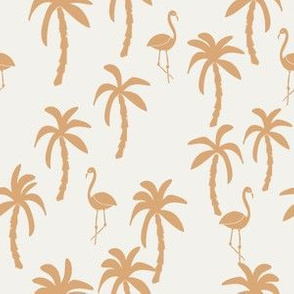 palm tree flamingo sand sfx1231
