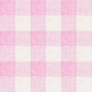 Buffalo Plaid Pink linen 