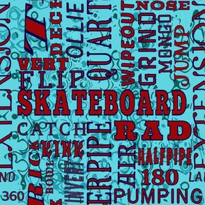 Skateboarding ABCs Alphabet Boardsports Challange