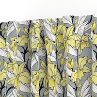 Small Pantone yellow and gray Orchid