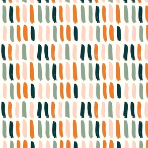 Simple abstract brush stroke blocks pattern // Small scale