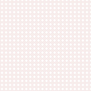 ballet pink on white simple trellis | small scale