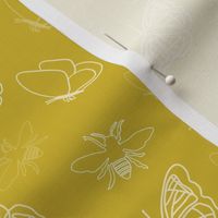 Butterflies and Bees Texture Vector 