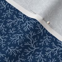 Abstract Coral in Classic Blue - Tiny
