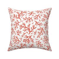 Abstract Coral in Coastal Red and White - Medium