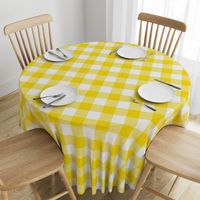 3" yellow gingham