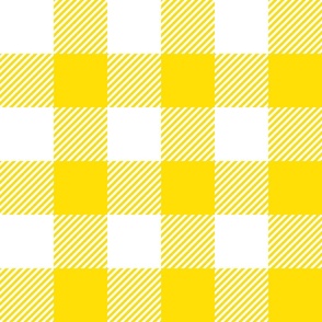 3" yellow gingham