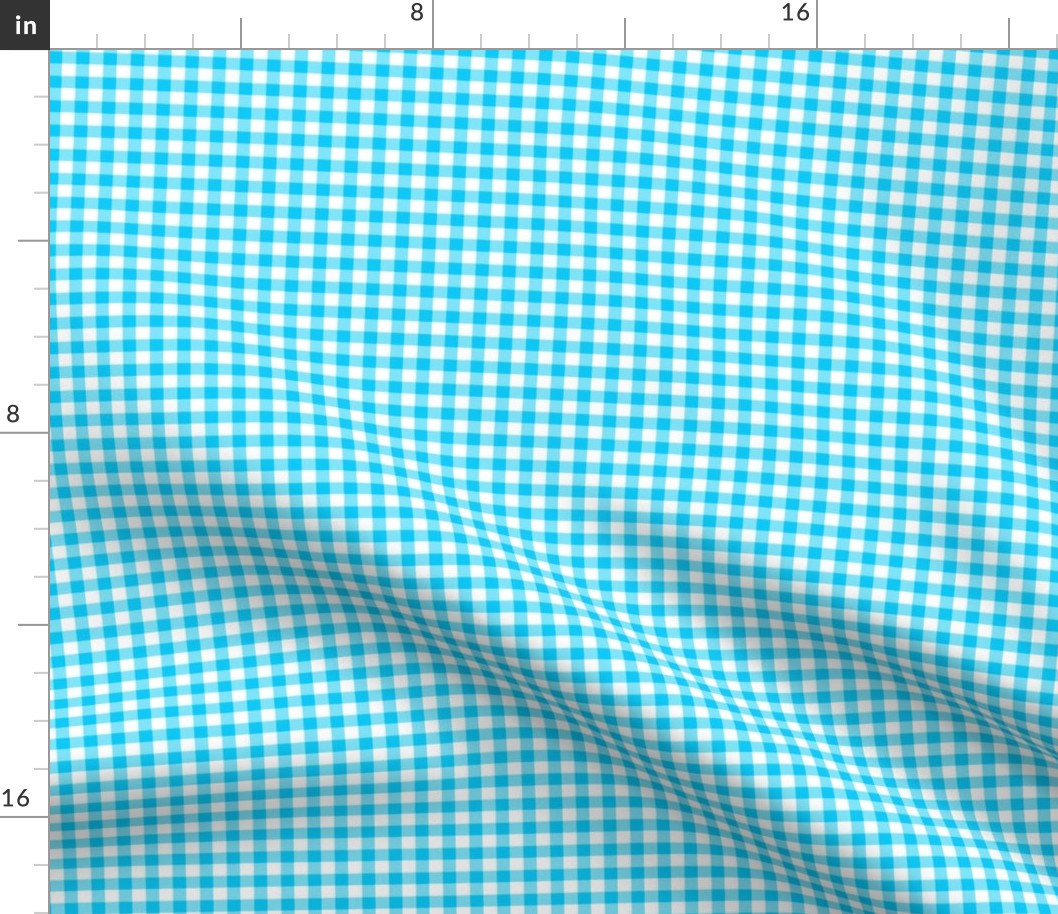 small blue gingham