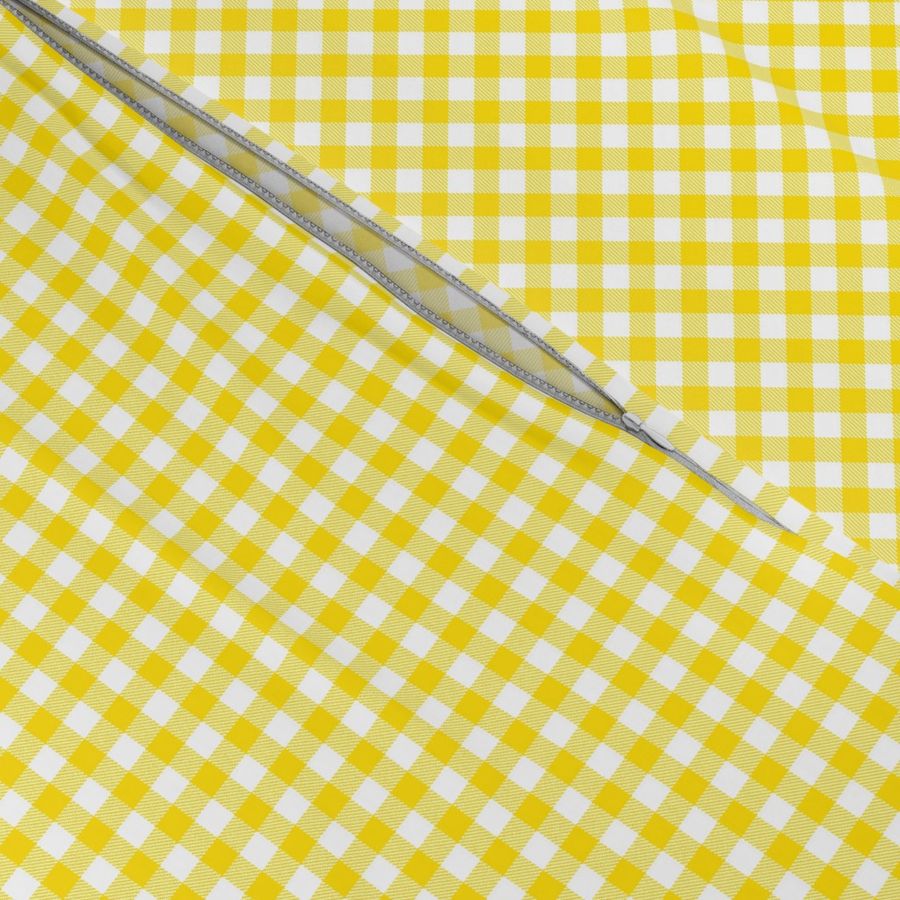 small yellow gingham