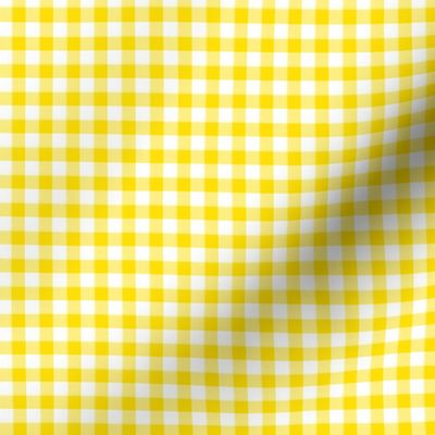 small yellow gingham