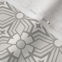 Midcentury Modern Retro Geometric | Medium Scale | Gray