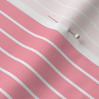 Pink Pin Stripe Pattern Vertical in White