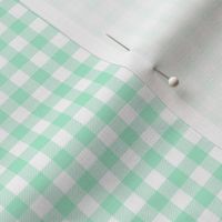 small mint gingham
