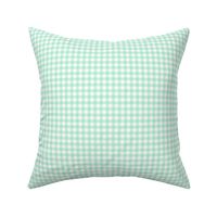 small mint gingham