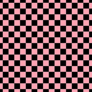 Checker Pattern - Pink and Black