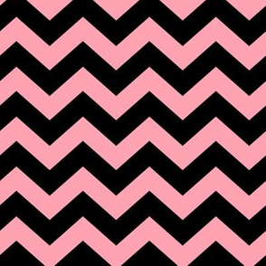 Chevron Pattern - Pink and Black