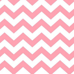 Chevron Pattern - Pink and White