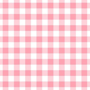 Gingham Pattern - Pink and White