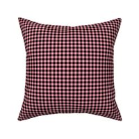 Small Gingham Pattern - Pink and Black