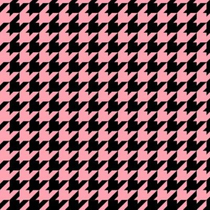 Houndstooth Pattern - Pink and Black