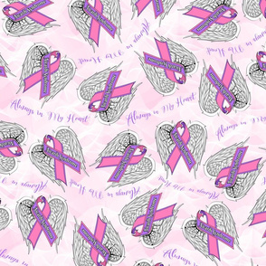 aicardi wings always in my heart on pink blanket scale