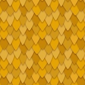 Dragon Scales // Goldenrod Yellow Gold