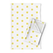 Illuminating Yellow Polka Dot on White