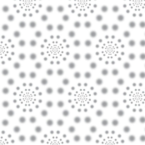 Ultimate Gray Blurry Dot on White