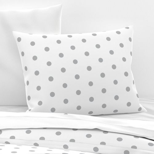 Ultimate Gray Polka Dot on White