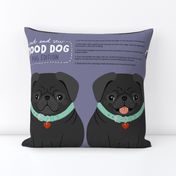 Mood Dog - Pug Black