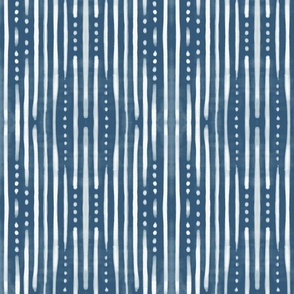 Shibori Tribal Brilliant Navy