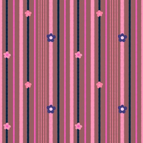 Jungle Pinks - Stripe