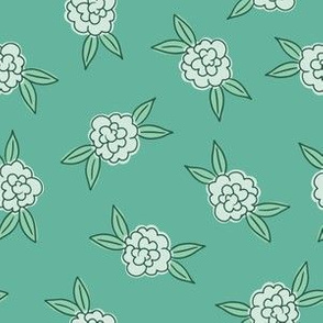 Simple Flowers | Mint Green