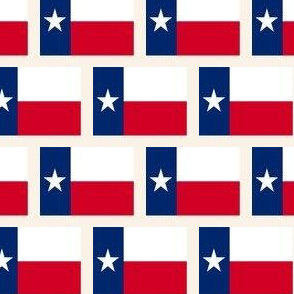 Texas state flag fabric - Cream  