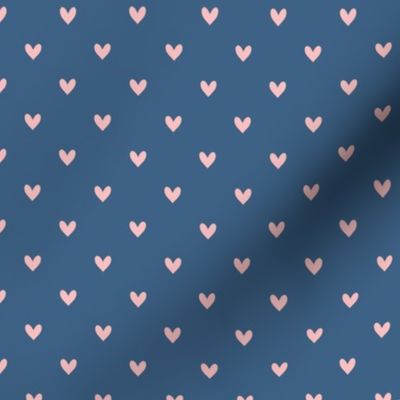 Hearts | Navy Blue Pink