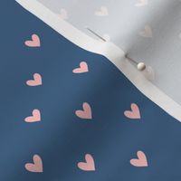 Hearts | Navy Blue Pink