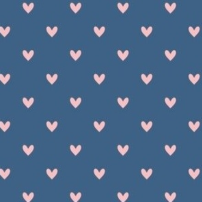 Hearts | Navy Blue Pink